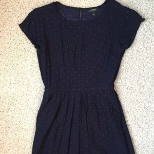 Blue and Red Polka Dot J. Crew dress